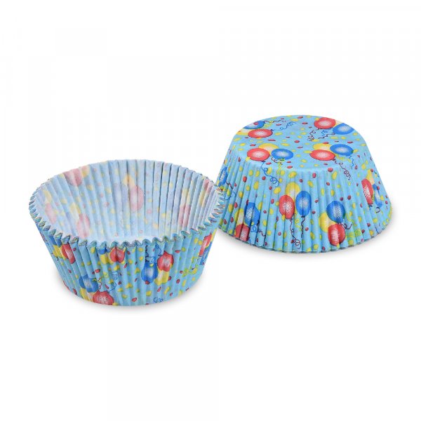 40 Stk. Gebäckkapseln Muffinförmchen Luftballons Ø 50x30 mm